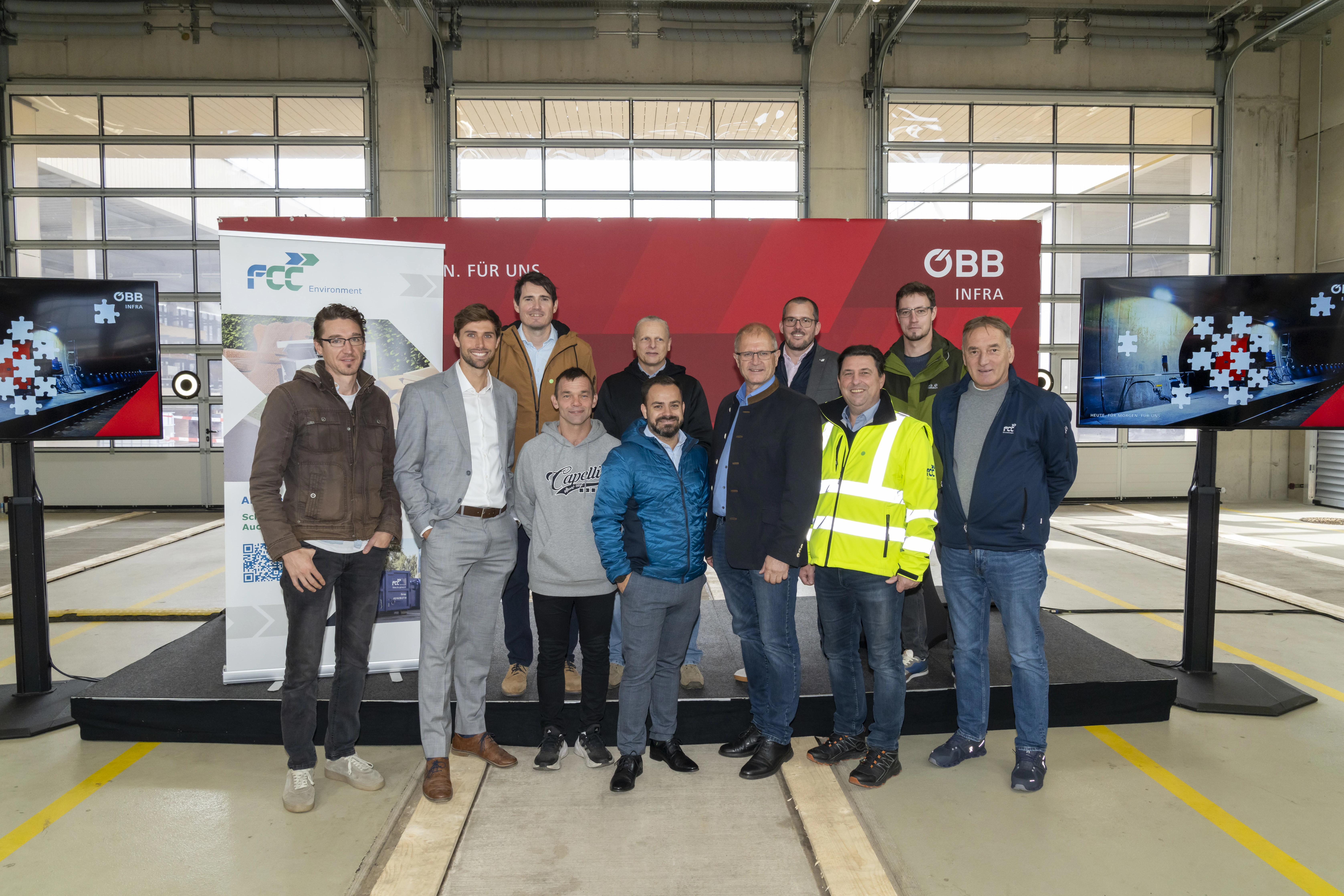 Team der FCC Austria beim Presseevent