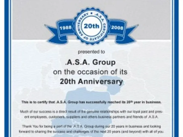 .A.S.A. is 20 years old