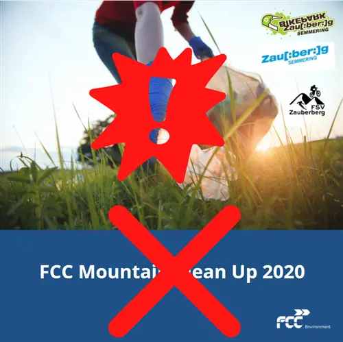 ABSAGE: FCC Mountain Clean Up 2020 am Zauberberg Semmering