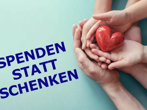 Spenden statt Schenken