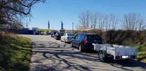 fronta ke sběrnému dvoru švábův hrádek