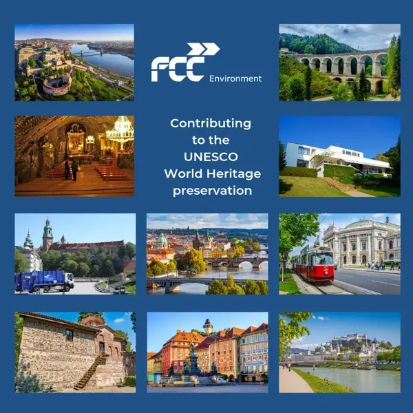 UNESCO cities supported by FCC Environment CEE services
