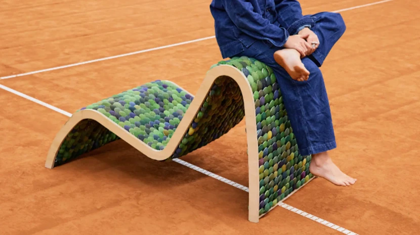 From Tennis Court to Living Room: Sustainable Furniture Made from Tennis Balls