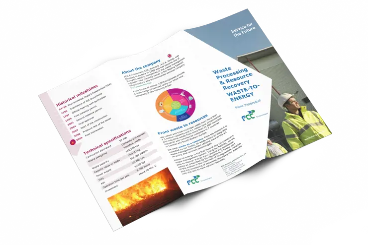 Leaflet about the Waste-to-Energy plant in Zistersdorf