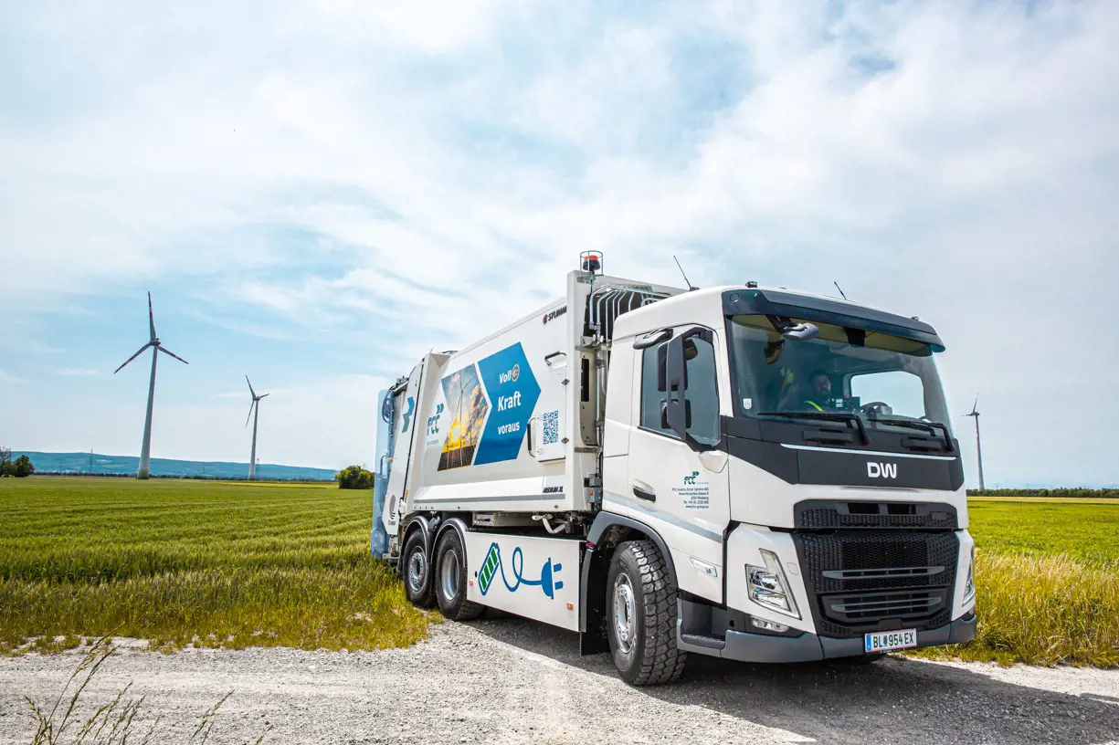 FCC Austria's first e-truck is already out on the roads of Lower Austria.