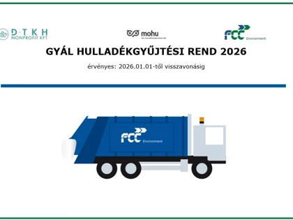 Gyűjtési naptár - Gyál 2026