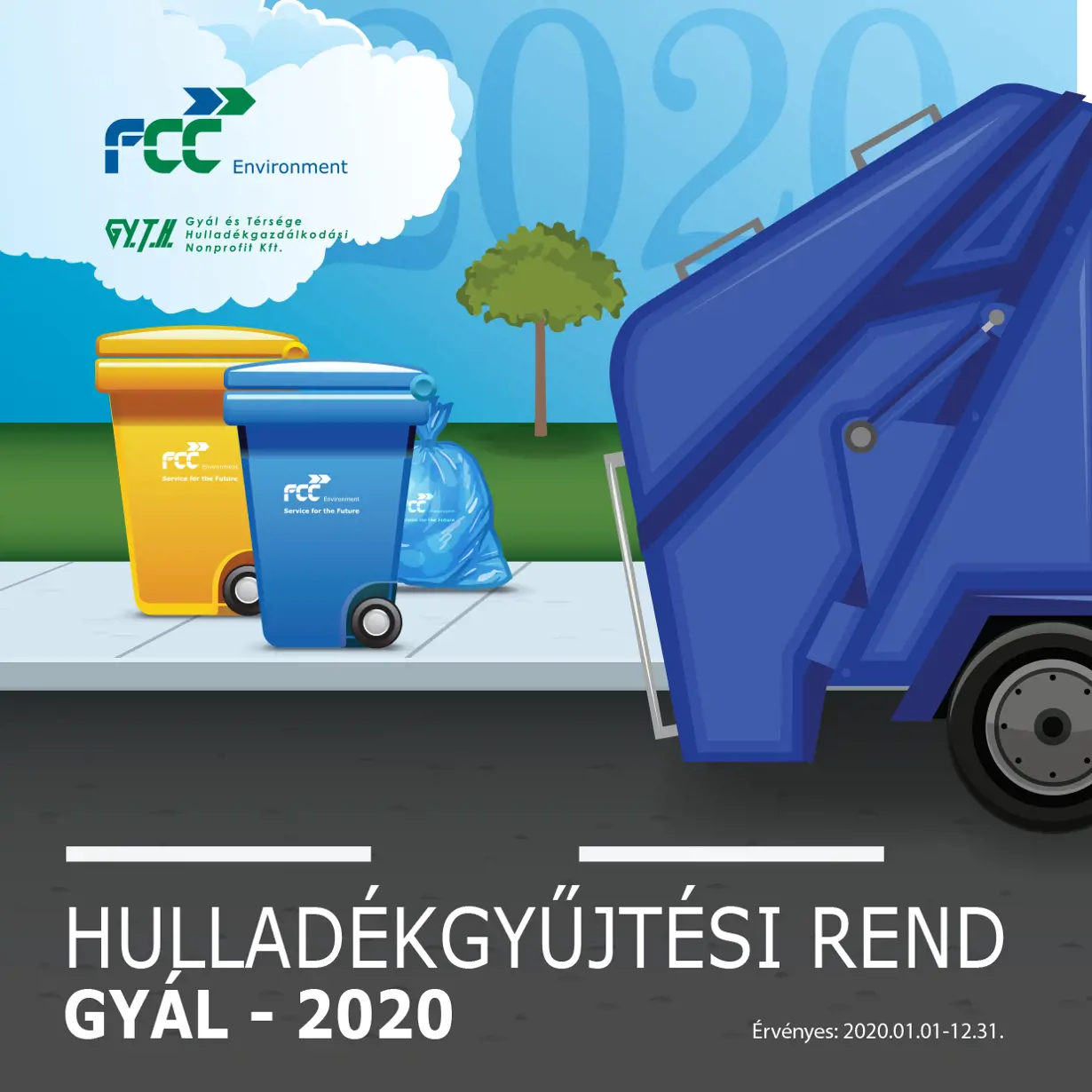 Gyál gyűjtési naptár 2020