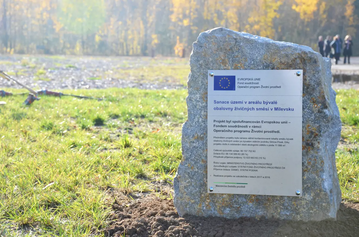 Slavnostní ukončení "Sanace území v areálu bývalé obalovny živičných směsí v Milevsku"
