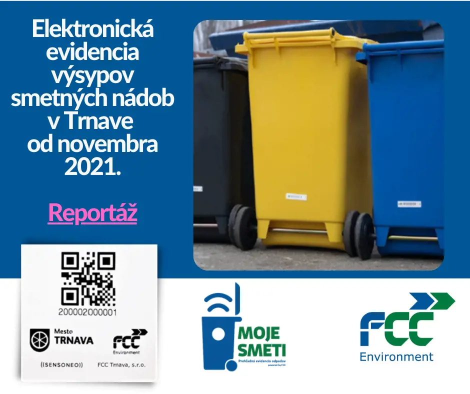 Elektronická evidencia výsypov smetných nádob v Trnave už od novembra