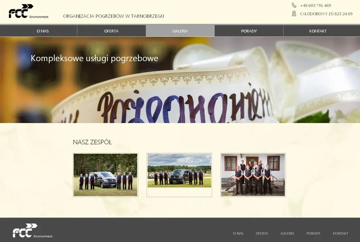 Nowa strona internetowa Zakładu Usług Pogrzebowych w Tarnobrzegu
