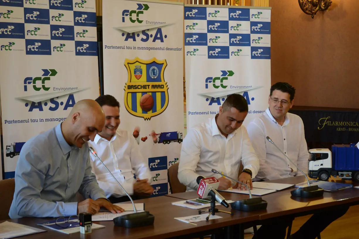 .A.S.A. Servicii Ecologice and Goldis University ICIM Arad - Partnership for the future of Arad basketball