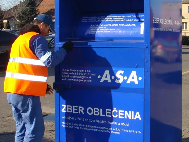 .A.S.A. offers new service to citizens of city Trnava - Used clothes colletion