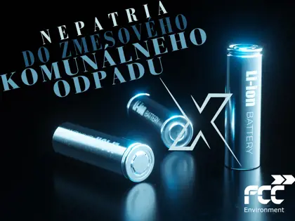 Batérie nepatria do zmesového komunálneho odpadu