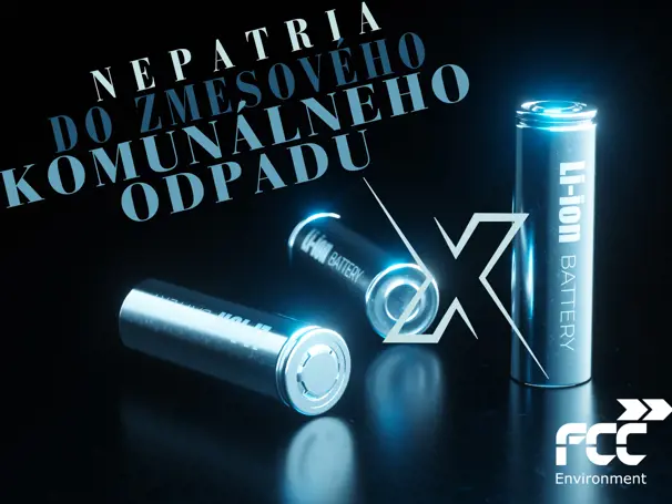 Batérie nepatria do zmesového komunálneho odpadu