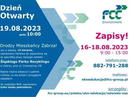 Dzień Otwarty w Śląskim Parku Recyklingu - 19.08.2023