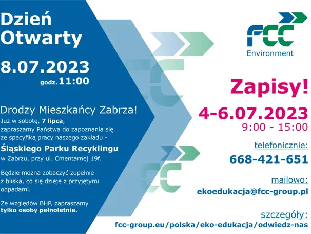 Dzień Otwarty w Śląskim Parku Recyklingu 8 lipca 2023r.