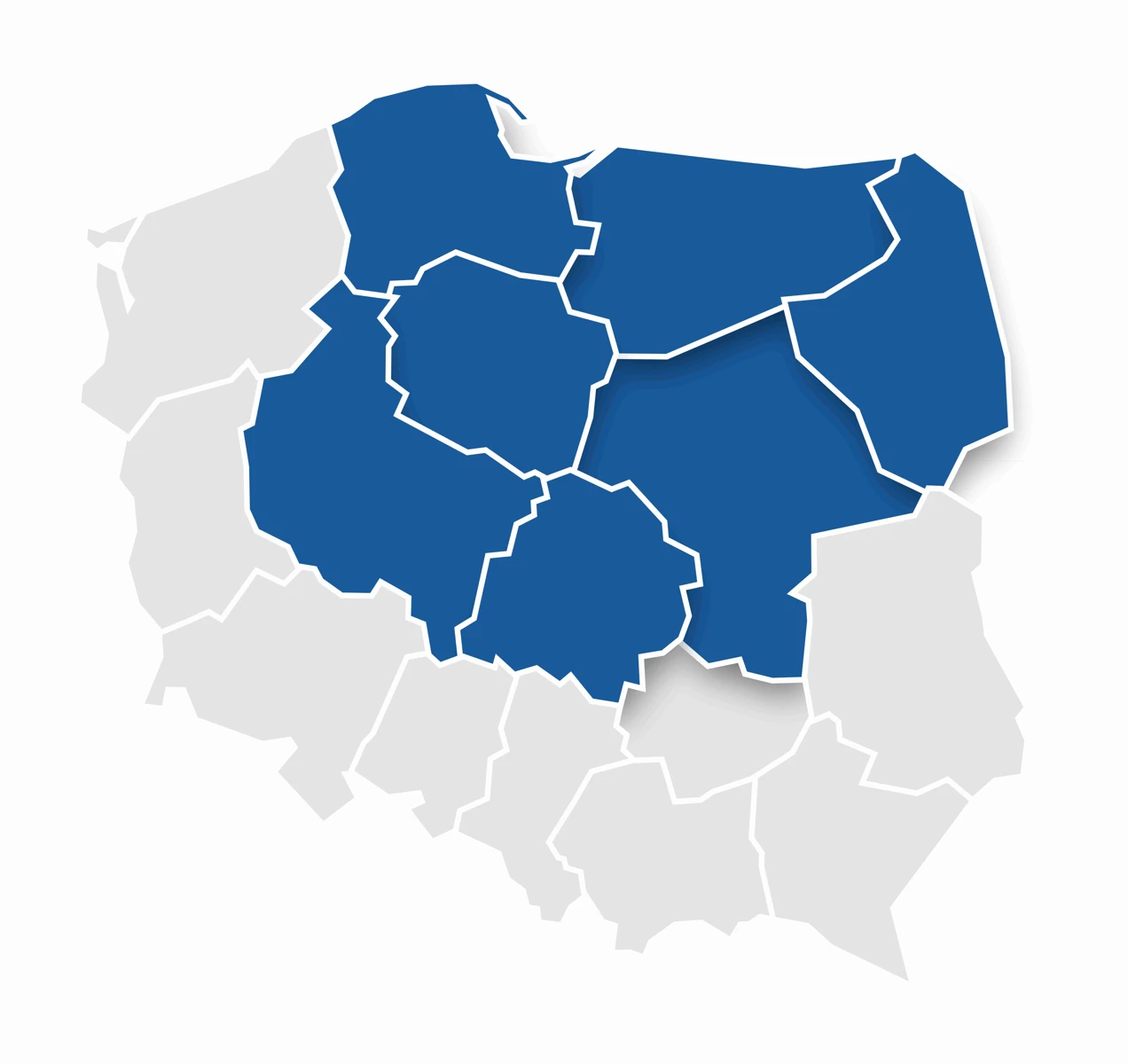 Mapa regionu centralnego