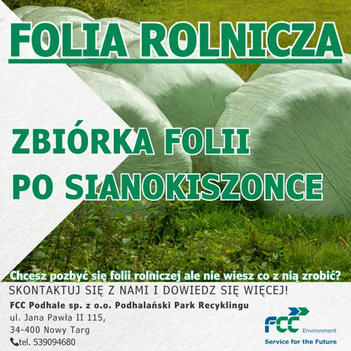 Oddaj folię rolniczą po sianokiszonce!