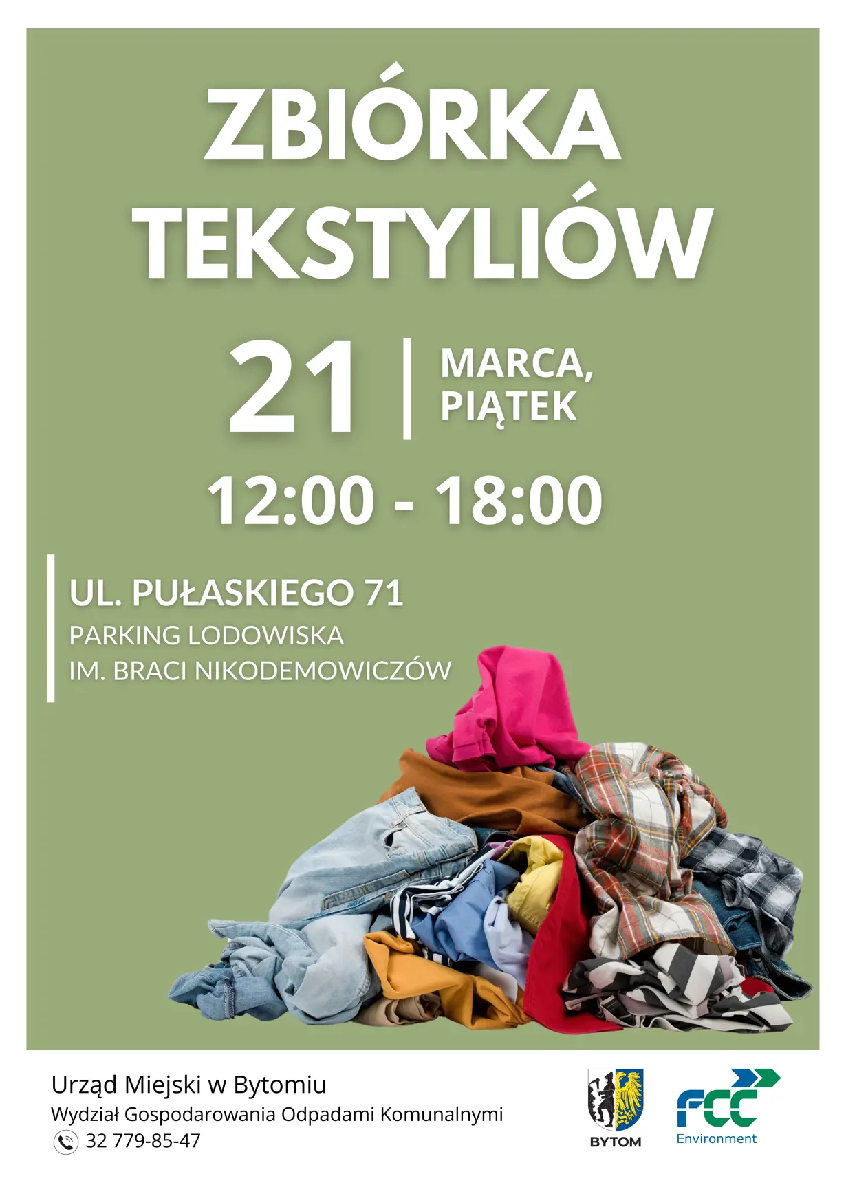 Bytom - mobilna zbiórka tekstyliów!