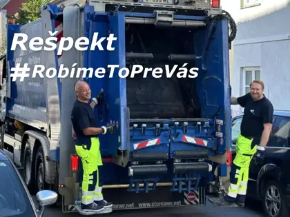 Rešpekt: Kampaň na podporu tých, ktorí sa starajú o čistotu našich miest