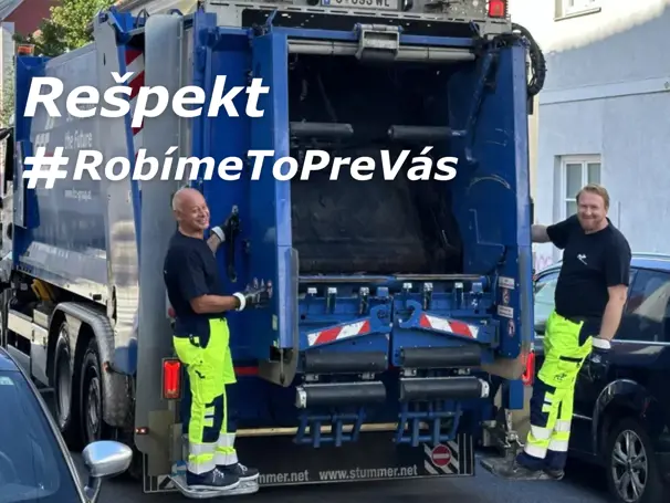 Rešpekt: Kampaň na podporu tých, ktorí sa starajú o čistotu našich miest