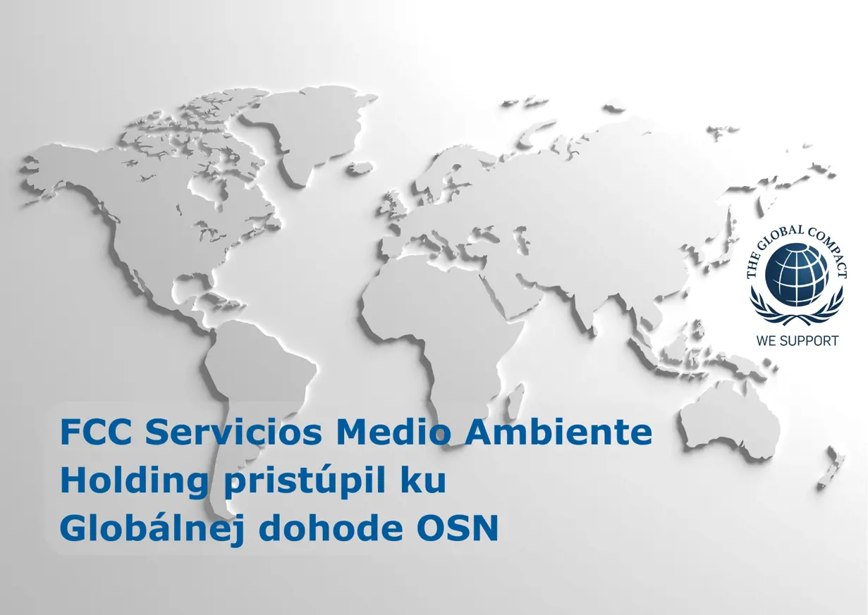 FCC Servicios Medio Ambiente Holding pristúpil ku Globálnej dohode OSN